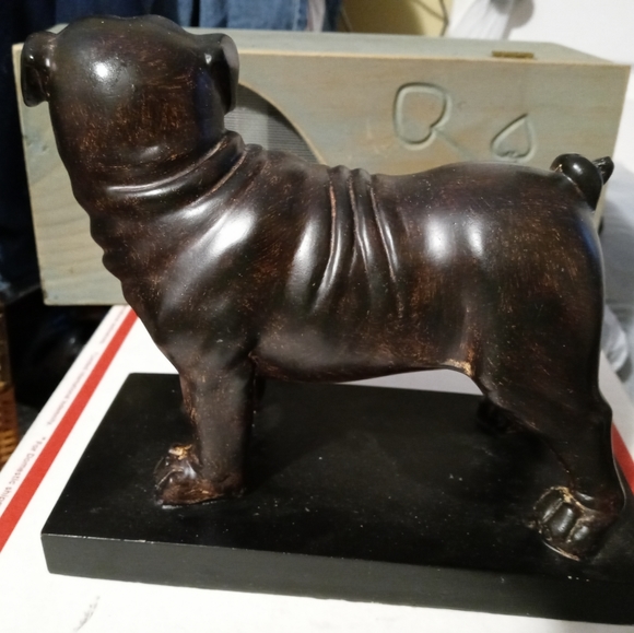 🐶🐕VINTAGE WOOD BULLDOG STATUE 🐕ANIMAL LOVER GIFT GIVING ITEM🐎 - Picture 12 of 16